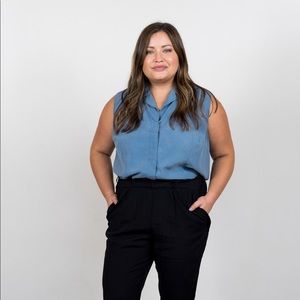 Silk Sleeveless Blouse